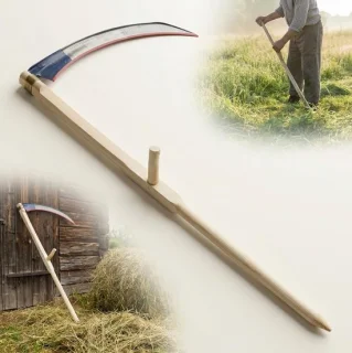 Houten handmaaier set