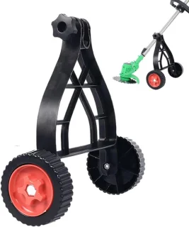 Hulpwielen voor grasmaaier en trimmer zwart 34x35x12 cm