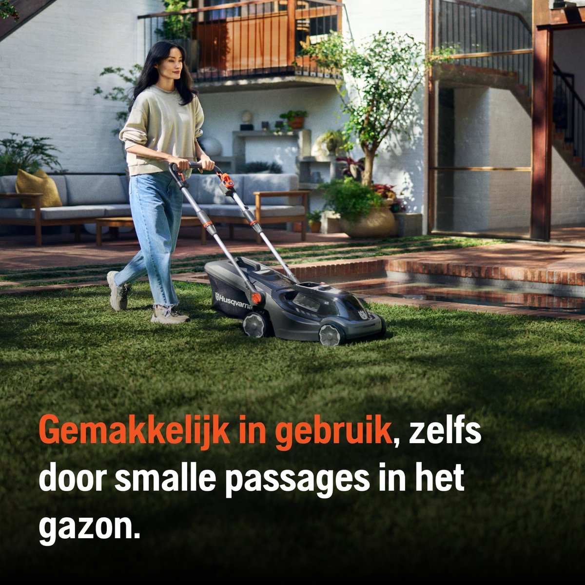 Wat vinden we goed aan de Husqvarna Aspire LC34-P4A accu grasmaaier zonder accu & oplader