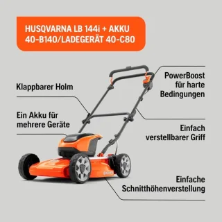 Husqvarna LB 144i accu-mulchmaaier