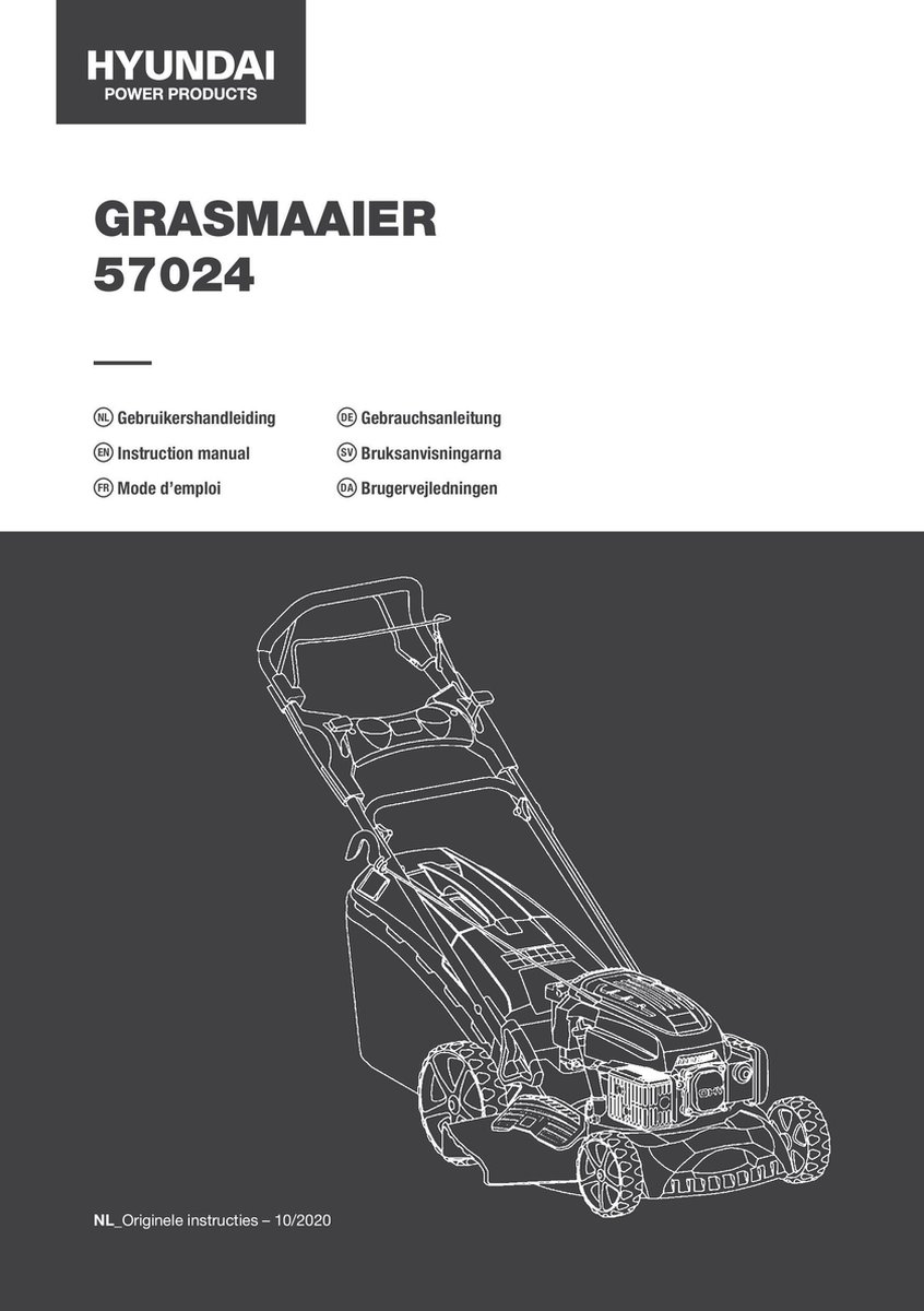 Wat vinden we goed aan de HYUNDAI grasmaaier benzine 51cm 196cc zelfrijdend