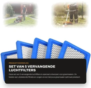 Inovra luchtfilter vervanging pt15853 5 stuks