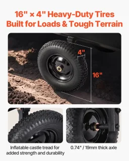 Kiepkar Tuinaanhanger voor ATV/UTV