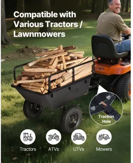 Kiepkar Tuinaanhanger voor ATV/UTV