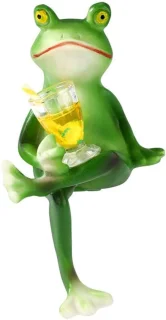 Kikkerbeeldje - Bloempotdecoratie
