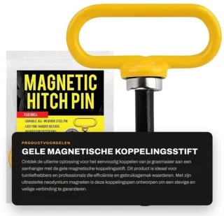 Koppelingsstift ult asterk – magnetische koppelingspen voor grasmaaier-aanhanger