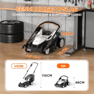 Litheli Accu Grasmaaier 37 cm