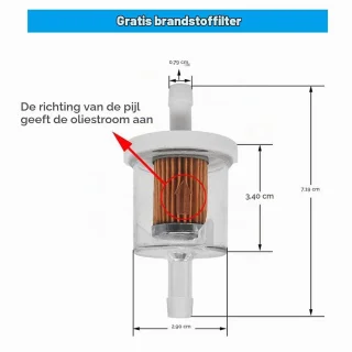 Luchtfilter met brandstoffilter voor B&S 591334, 594201, 797704, 31A507 en 31A607