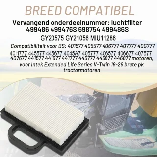 Luchtfilter voor 18-26 HP-motoren