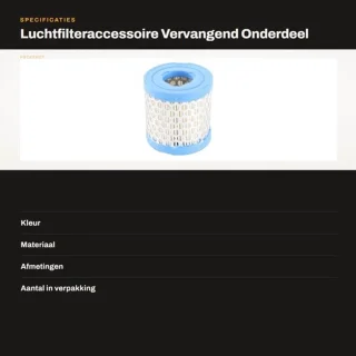 Luchtfilter wasbaar 396424/396424S grasmaaierfilter