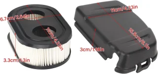 Luchtfilterdeksel grasmaaier 594106 van Vemera