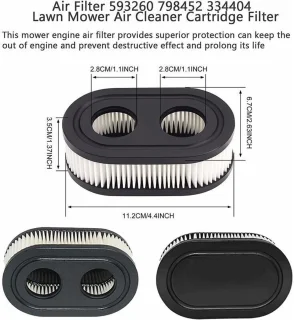 Luchtfilterset 2-delig voor 550E/500EX/550EX/575EX motoren