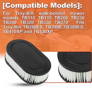 Luchtfilterset voor Troy-Bilt-grasmaaier