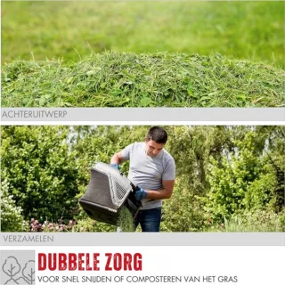Luxe Benzine Grasmaaier Zelfrijdend 406MM 40L Zwart