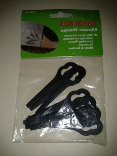 Maaiermes plastic - grasmaaiermesjes - 18 cm - zilver