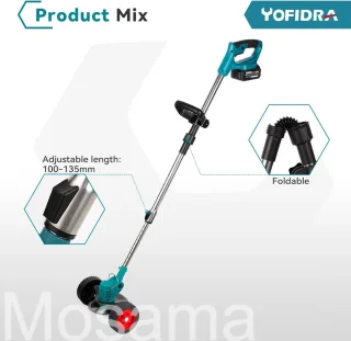 Makita Accu Grasmaaier 18V 2x batterij lichtblauw