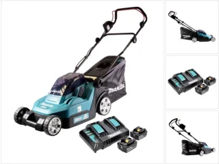 Makita DLM382CT2 accu grasmaaier 36V 38cm inclusief 2 accu's en lader