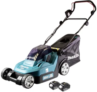 Makita DLM382M2 Accugrasmaaier 36V 38cm 40L + 2x4.0Ah Accu