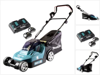 Makita DLM382PF2 36V accu grasmaaier 38 cm met 2x 3.0 Ah accu en lader