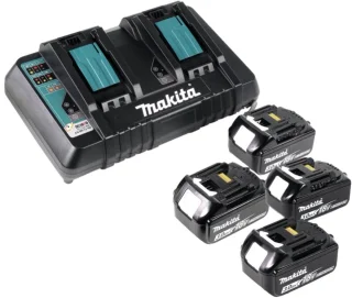 Makita DLM382PF4 accugrasmaaier 36V 38 cm + 4 accu's 3.0 Ah + lader