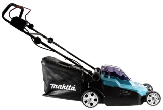 Makita DLM382PF4 accugrasmaaier 36V 38 cm + 4 accu's 3.0 Ah + lader