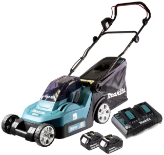 Makita DLM382PT2 Accu Grasmaaier 38cm 2x18V 5.0Ah