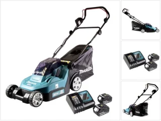 Makita DLM382RG2 accu grasmaaier 36V 38 cm met 2x 6.0 Ah accu en lader