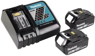 Makita DLM382RT2 accu grasmaaier 36V 38 cm 40L + 2x 5.0 Ah accu + lader