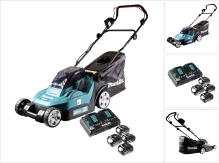 Makita DLM432PF4 accu grasmaaier 36V 43 cm + 4 accu's + lader