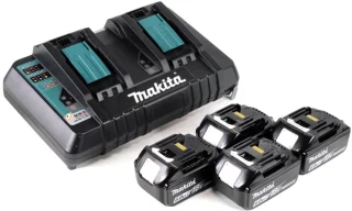Makita DLM432PG4 accugrasmaaier 36V 43cm inclusief 4 accu's en lader