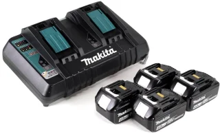 Makita DLM432PM4 accu grasmaaier 36V 43 cm + 4x 4.0Ah accu + lader