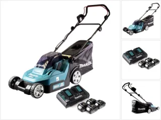 Makita DLM432PM4 accu grasmaaier 36V 43 cm + 4x 4.0Ah accu + lader