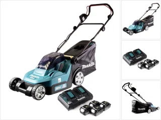 Makita DLM432PT4 Accu Grasmaaier 43 cm 36V (2x18V) Set