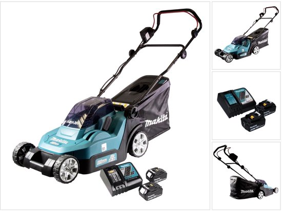 Makita DLM432RT2 accu grasmaaier 36V 43 cm inclusief 2 accu's en lader review
