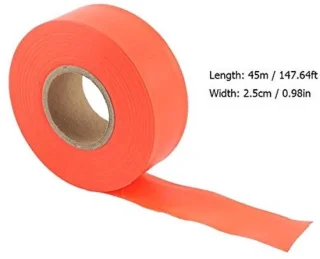 Markeringstape vlaggentape 45 m oranje
