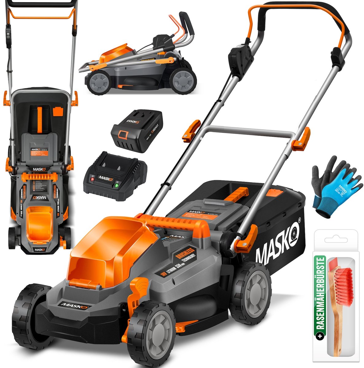 Wat vinden we goed aan de MASKO ECO-X10 Accu Grasmaaier Met Li-Ion Accu's En Lader