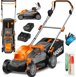 MASKO ECO-X10 Accu Grasmaaier Met Li-Ion Accu's En Lader