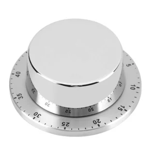Mechanische keukentimer zilver