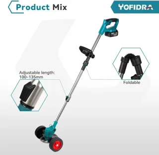Mercadome® Elektrische Grasmaaier 2x18V draadloos