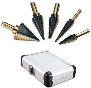 Merkloos Trappenborenset 5-delig Brits systeem 1/4–1-3/8 inch