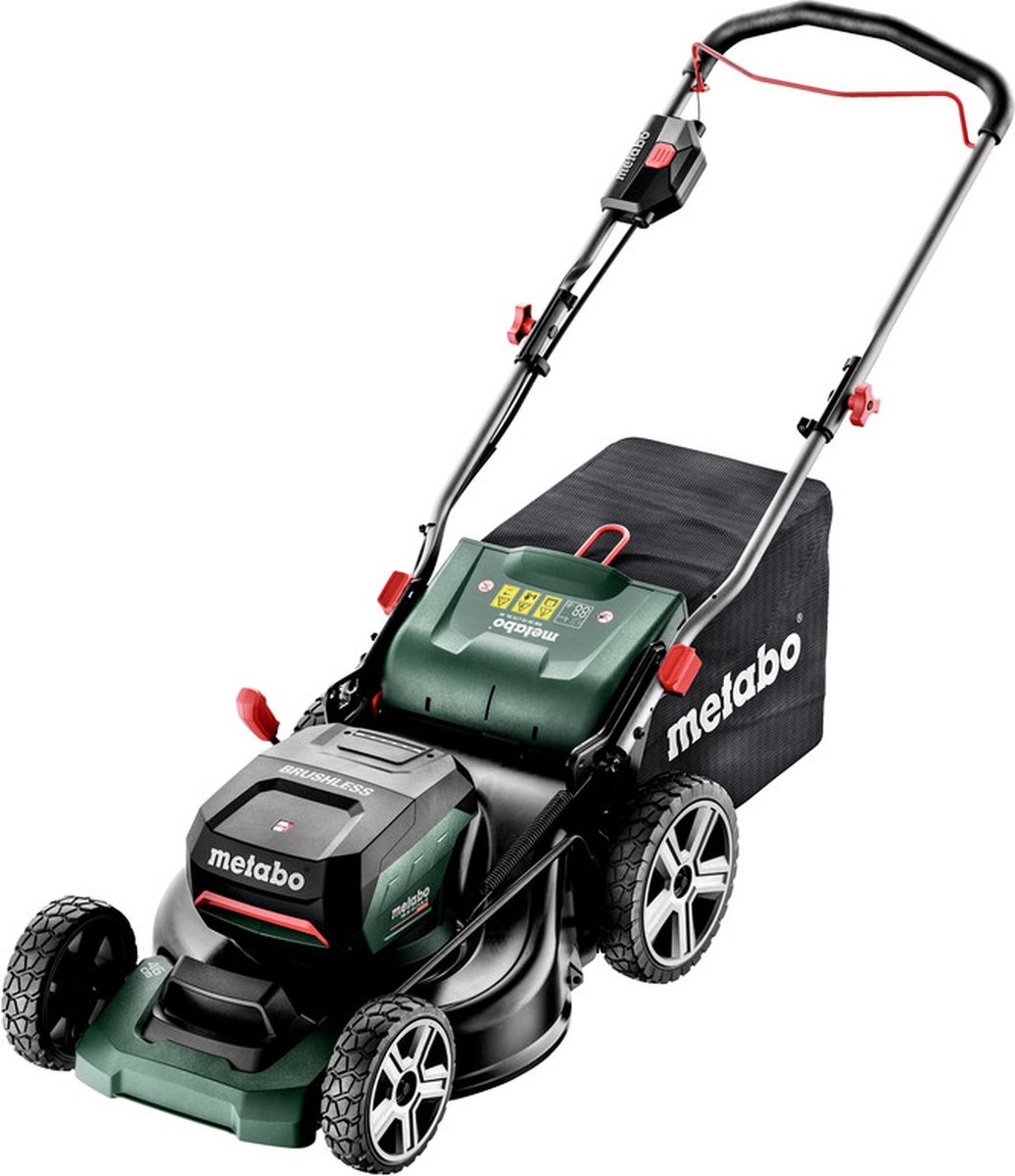 De Metabo RM 36-18 LTX BL 46 Accu Grasmaaier 18V 46cm 55L Body in één oogopslag