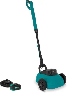 Mini accugrasmaaier draadloze sikkelmaaier groen