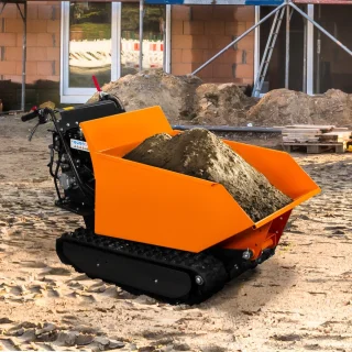 Mini Dumper 270cc 500kg Rupsbanden Petrol Kiepwagen