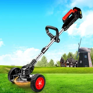 MKSS Zweefmaaier Bosmaaier Accu Grastrimmer Handmaaier Zwart Rood