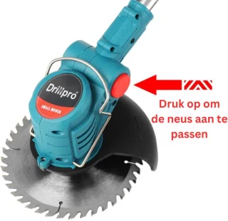 MKSS® Zweefmaaier Grastrimmer Accu Licht Blauw