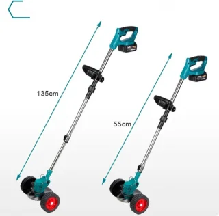 MKSS® Zweefmaaier Grastrimmer met Accu blauw