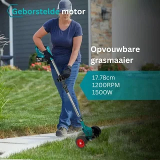 MKSS® Zweefmaaier Grastrimmer met Accu blauw