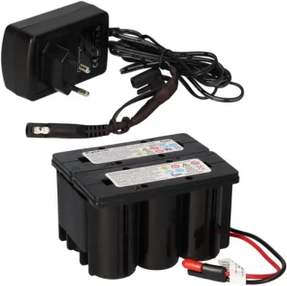 Monoblok 12 V 2.5 Ah loodaccu met stekker, inclusief oplader