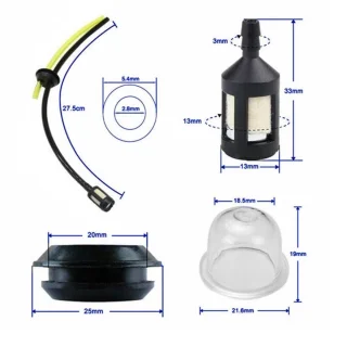 MTTproducts brandstoffilter set met brandstofslangen