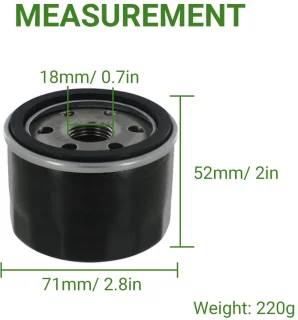 Oliefilter voor grasmaaier en tuinmachines